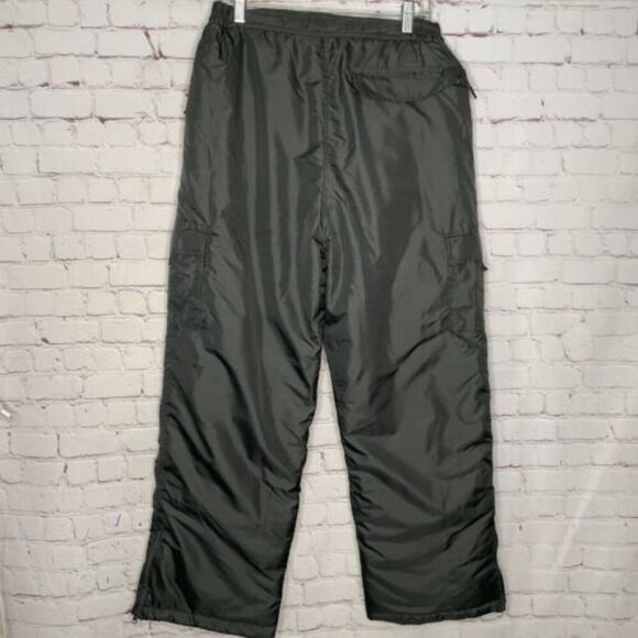 Ixtreme‎ Outfitters Mens Large Dark Gray/Black Multi Pocket Nylon Snow Ski Pants - Picture 4 of 10